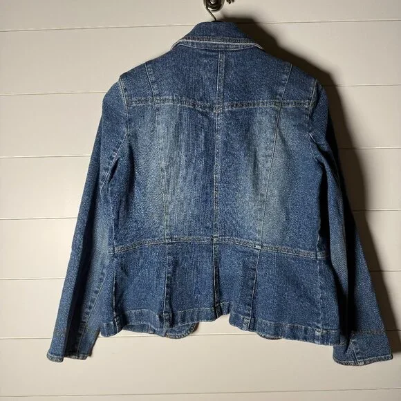 LOFT Classic Blue Jean Jacket - Picture 3 of 8